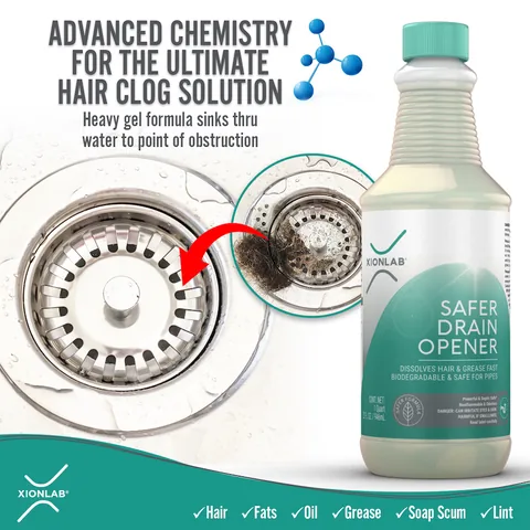 How the heavy liquid reaches the clog