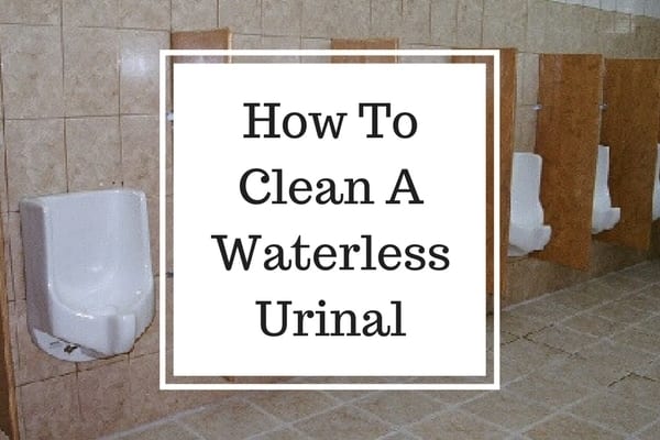waterless urinal cleaning