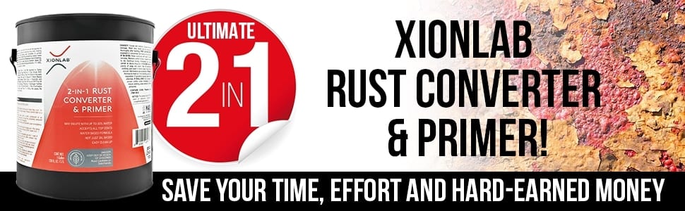 thumbnail interactive-video image 1 of Xion Lab 2-in-1 Rust Converter & Metal Primer - Water Based UV Resistant Rust Treatment 1 of 4