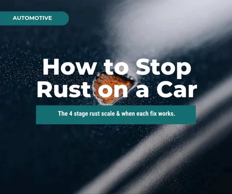 How to stop rust on a car guide thumbnail showing paint chip corrosion